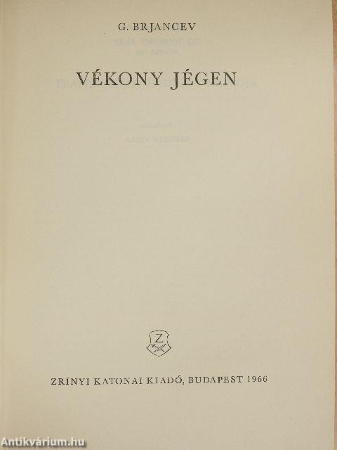 Vékony jégen