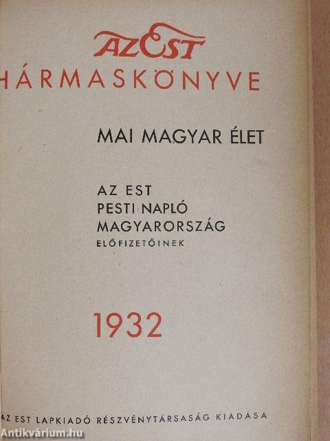 Az Est hármaskönyve 1932.