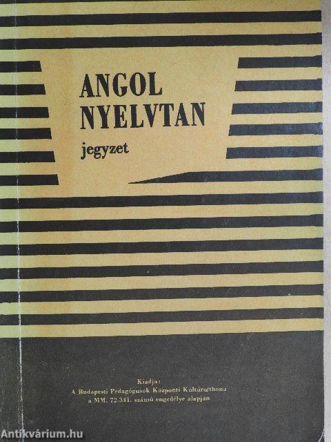 Angol nyelvtan