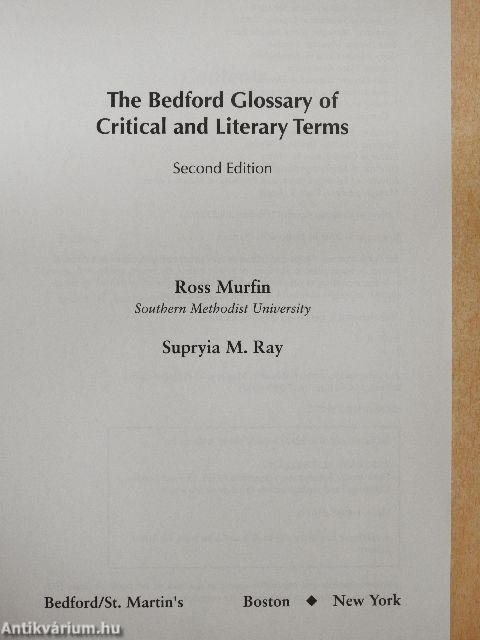 The Bedford Glossary of Critical and Literary Terms