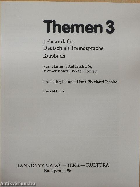 Themen 3 - Kursbuch/Arbeitsbuch