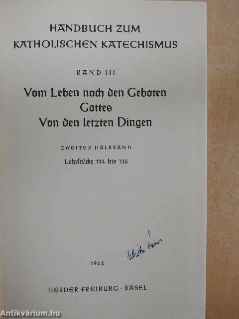 Handbuch zum Katholischen Katechismus 3/2 (töredék)