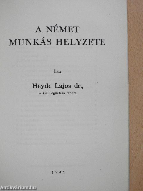 A német munkás helyzete