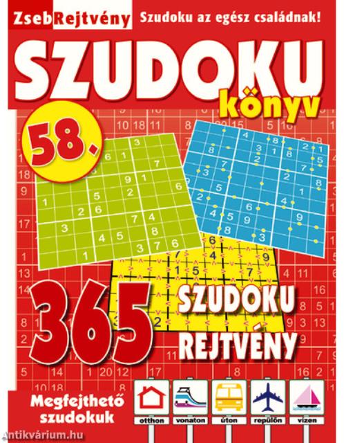ZsebRejtvény SZUDOKU Könyv 58