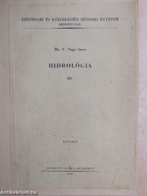 Hidrológia III.