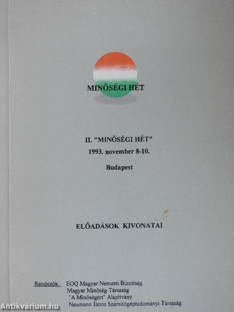 II. "Minőségi Hét"