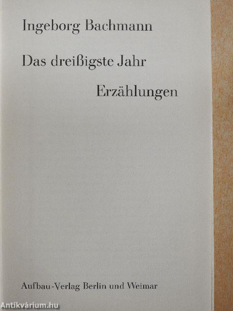 Das dreißigste Jahr