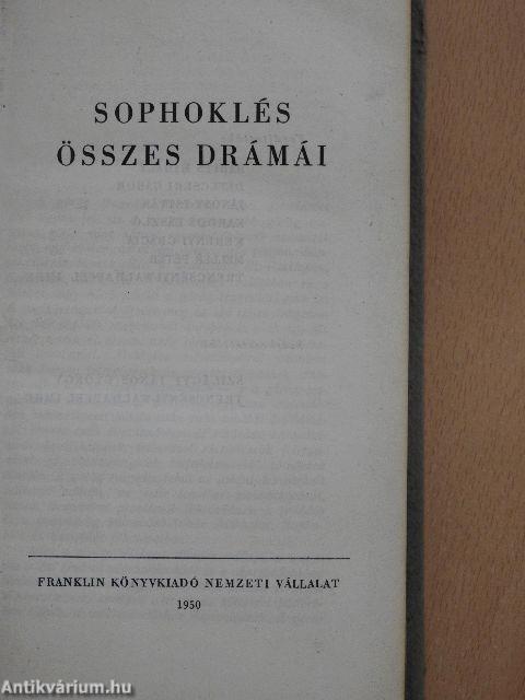 Sophoklés összes drámái