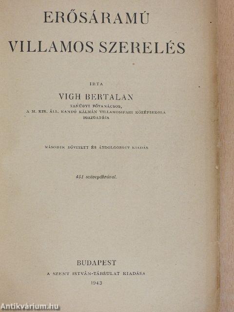 Erősáramú villamos szerelés 