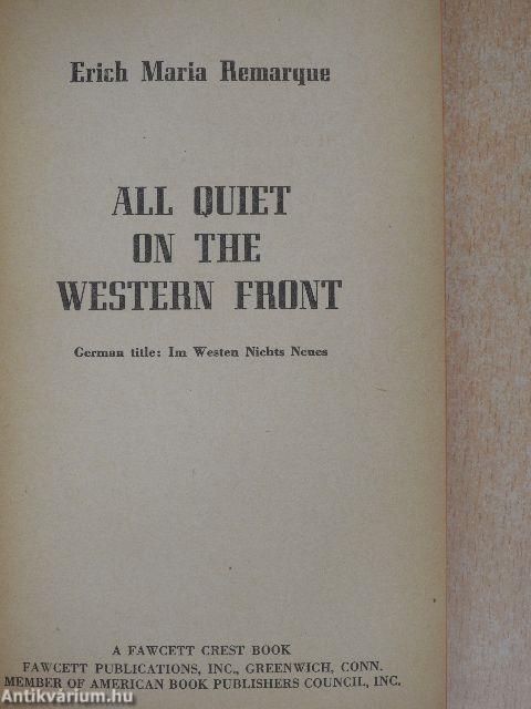 All Quiet on the Western Front