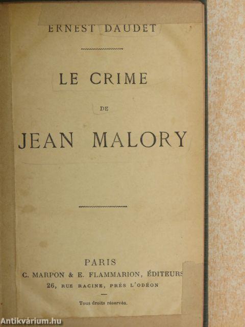 Le crime de Jean Malory