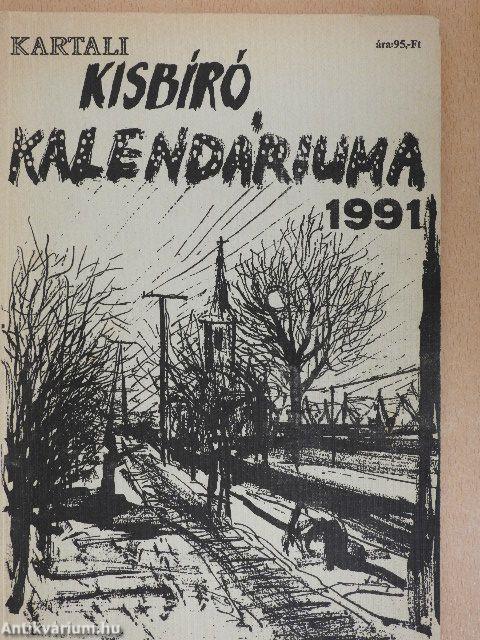 Kartali Kisbíró Kalendáriuma 1991