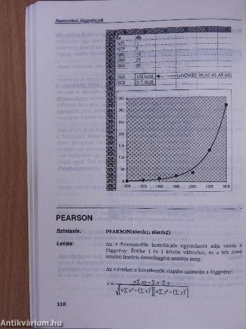 Az Excel 5.0 függvényei