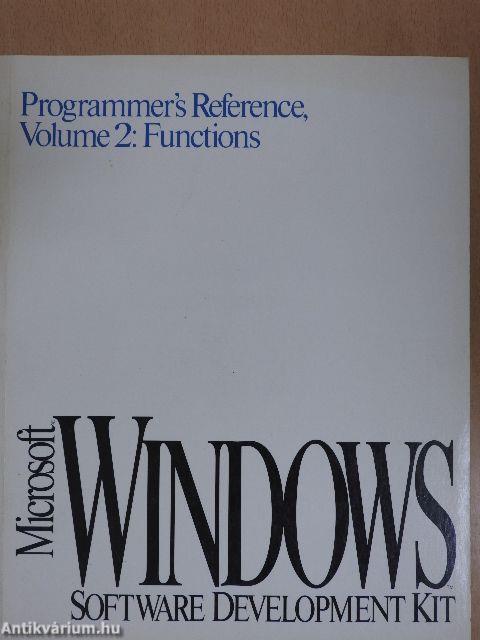 Microsoft Windows - Programmer's Reference 2: Functions