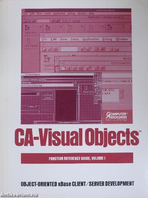 CA-Visual Objects For Microsoft Windows - Function Reference Guide I.