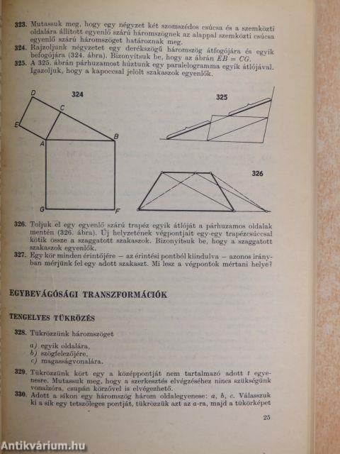 Geometriai feladatok gyűjteménye I.