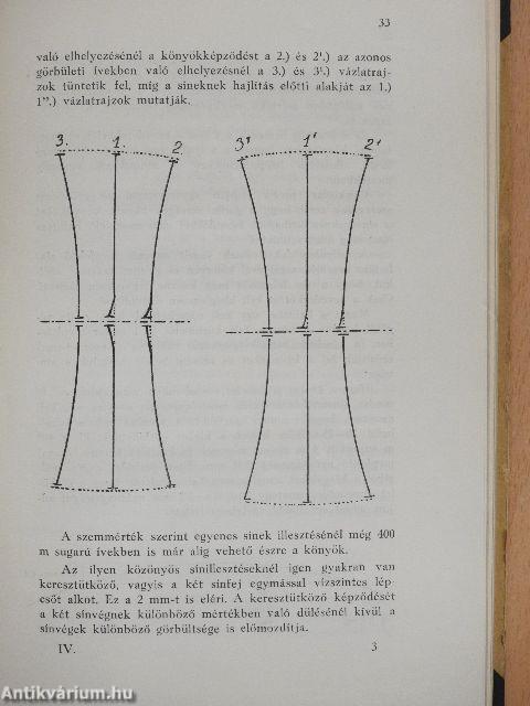 Pályafenntartási útmutató XXIV. 15/a. I-V.