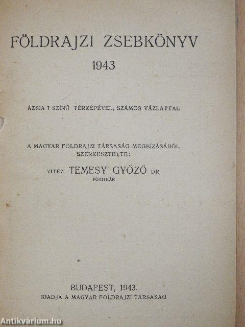 Földrajzi zsebkönyv 1943