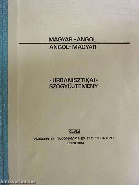 Magyar-angol/angol-magyar urbanisztikai szógyűjtemény
