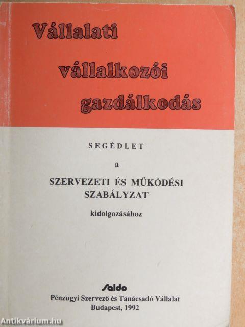 Vállalati vállalkozói gazdálkodás