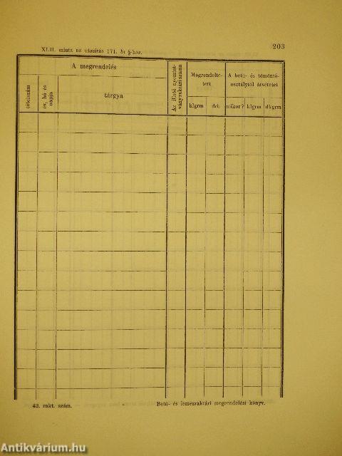 Utasitás a Magyar Királyi Állami Nyomda számára