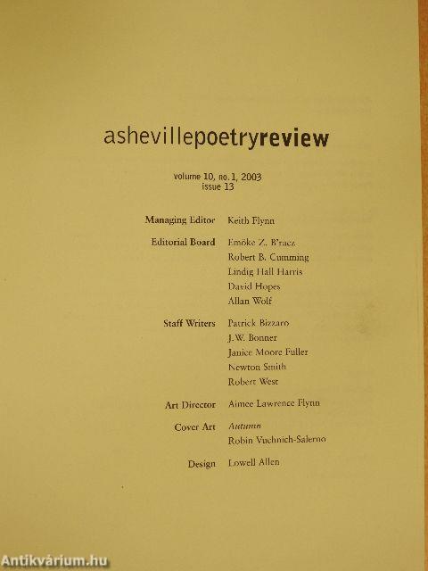 Asheville Poetry Review 2003