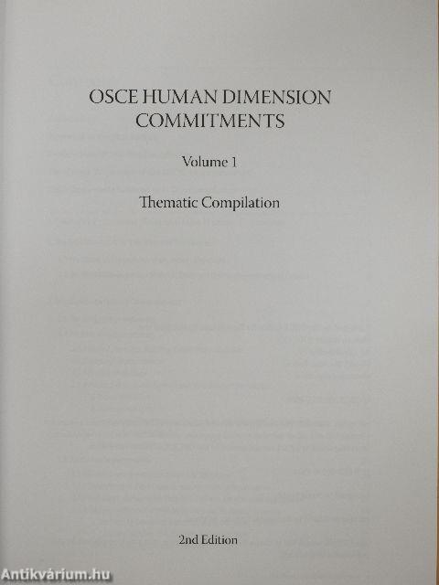 Osce Human Dimension Commitments 1-2.