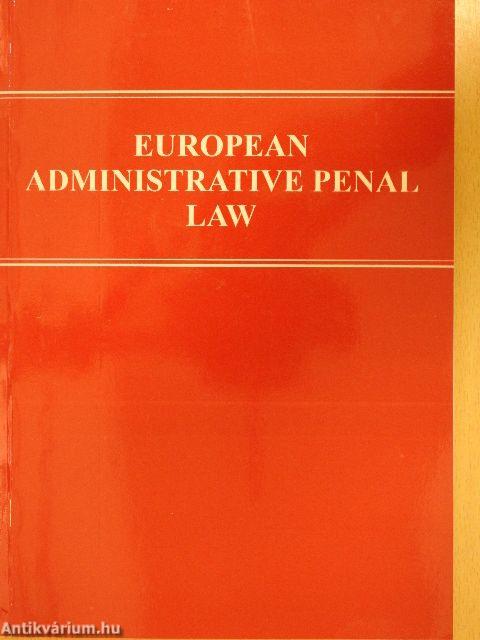 European Administrative Penal Law