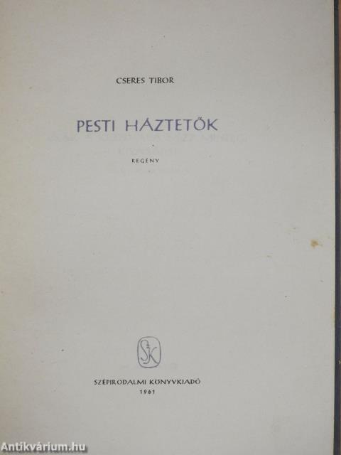 Pesti háztetők (dedikált példány)