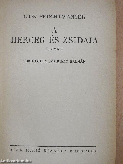 A Herceg és zsidaja