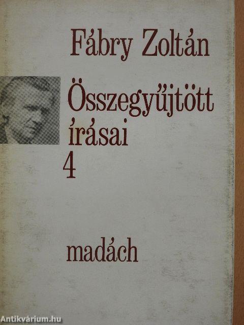 Fábry Zoltán összegyűjtött írásai 4.