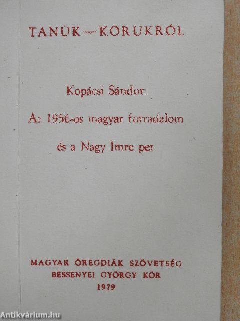 Az 1956-os magyar forradalom és a Nagy Imre per