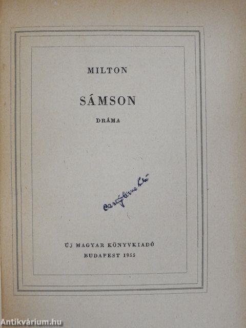 Sámson (Dr. Castiglione László könyvtárából)
