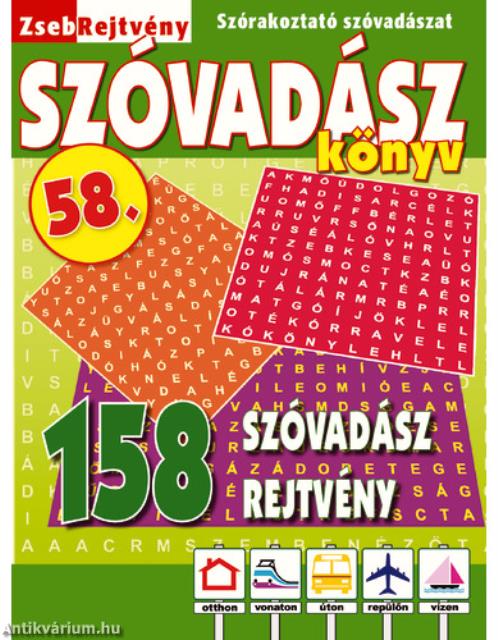 ZsebRejtvény SZÓVADÁSZ Könyv 58