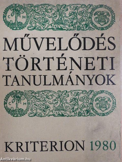 Művelődéstörténeti tanulmányok 1980