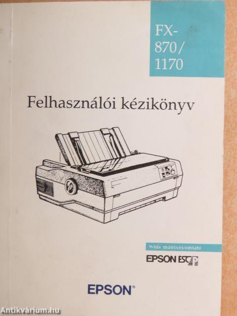 FX-870/1170 - Felhasználói kézikönyv