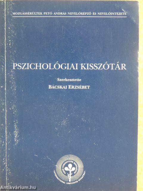 Pszichológiai kisszótár