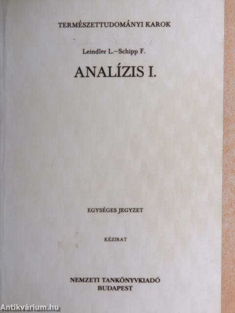 Analízis I.