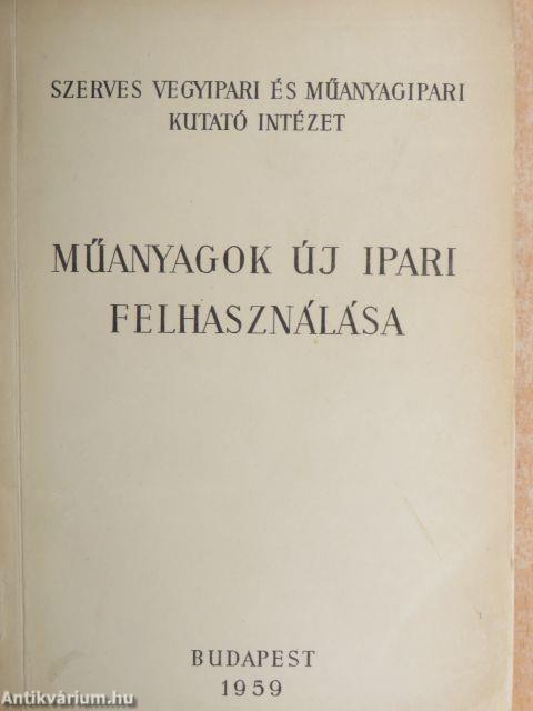 Műanyagok új ipari felhasználása