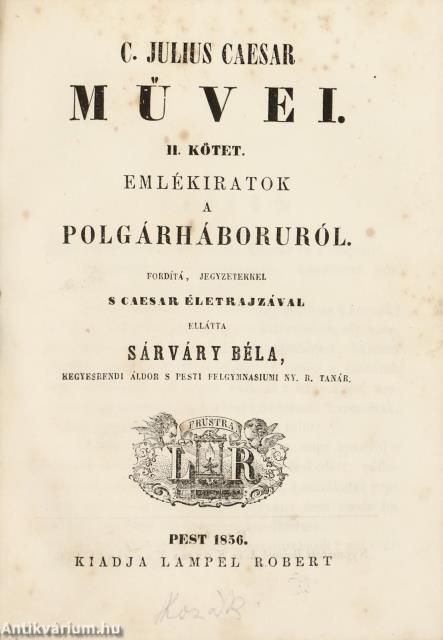 C. Julius Caesar művei I-II.