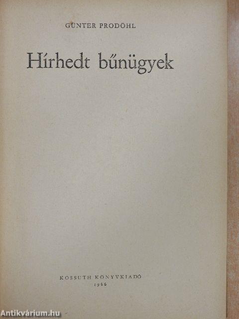 Hírhedt bűnügyek