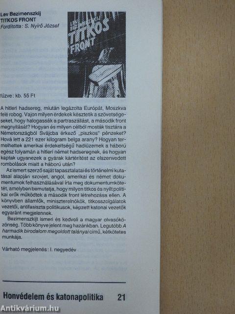 Zrínyi Katonai Kiadó 1990