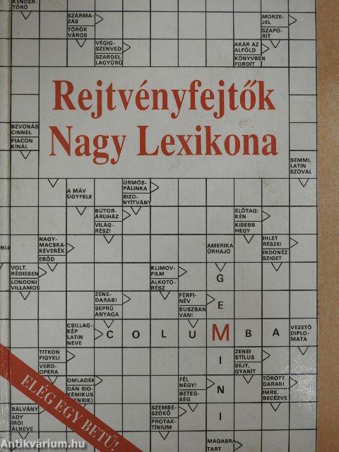 Rejtvényfejtők Nagy Lexikona