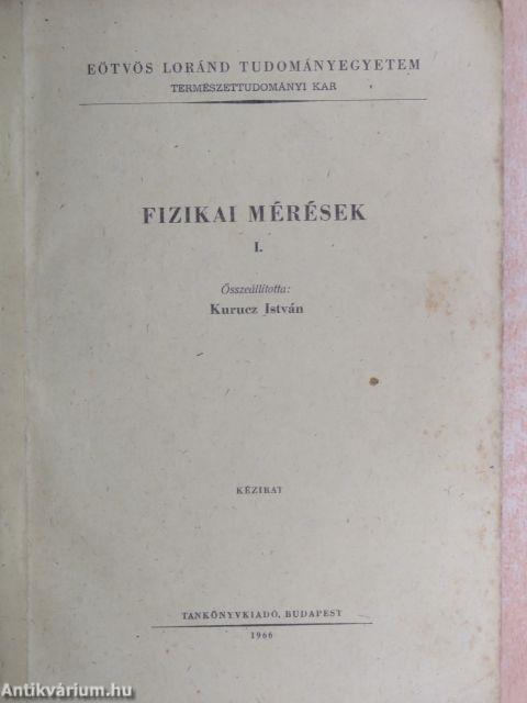 Fizikai mérések I.