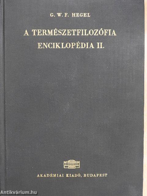 A filozófiai tudományok enciklopédiájának alapvonalai II.