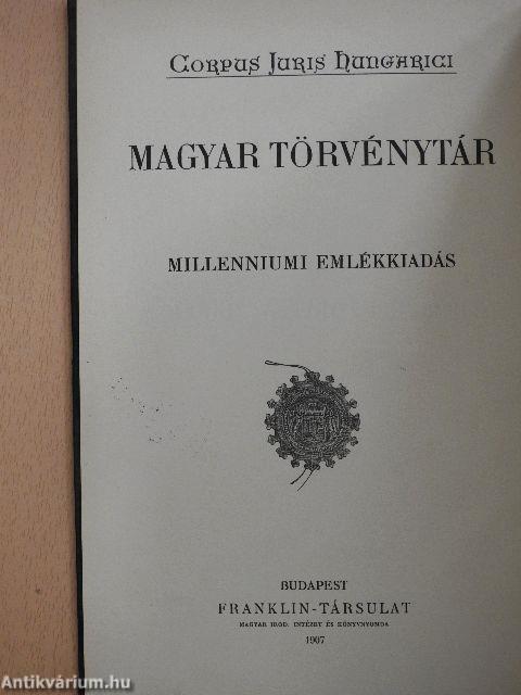 1906. évi törvényczikkek