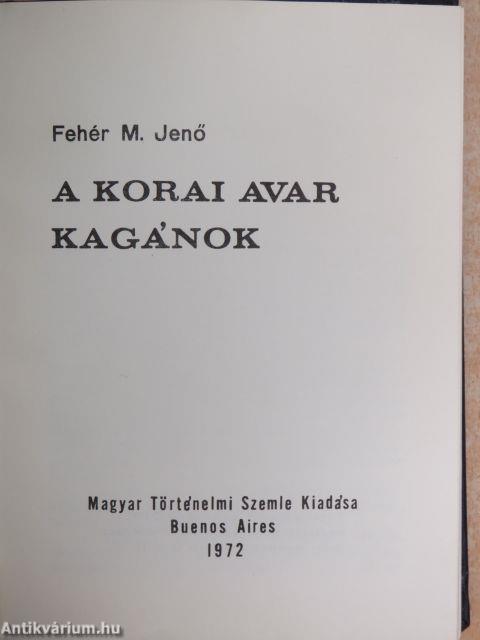 A korai avar kagánok