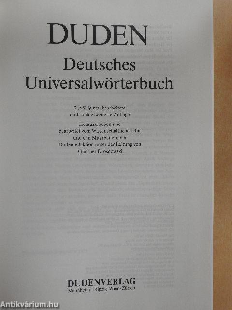 Duden - Deutsches Universalwörterbuch A-Z