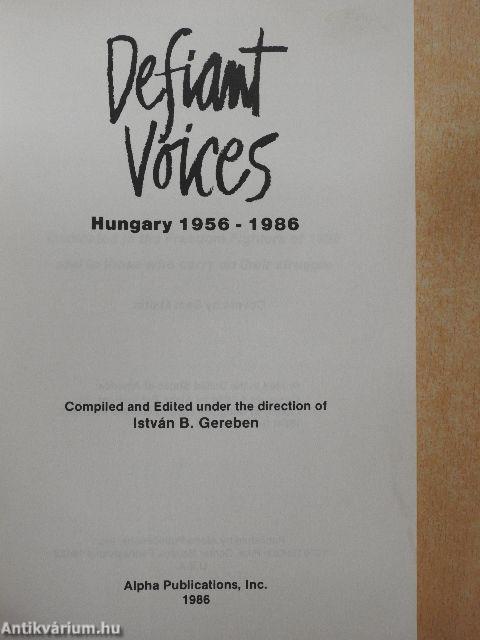 Defiant Voices