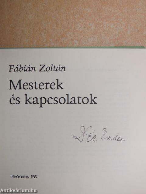 Mesterek és kapcsolatok